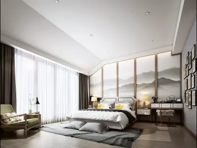 bedroom interior 3D model