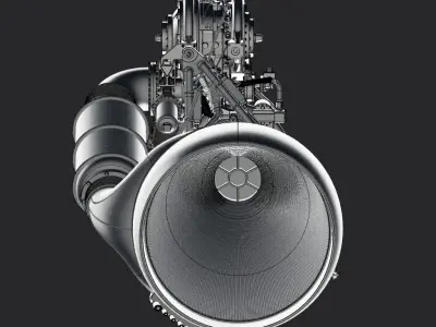 Rocketdyne  H-1 Rocket Engine 3D print model