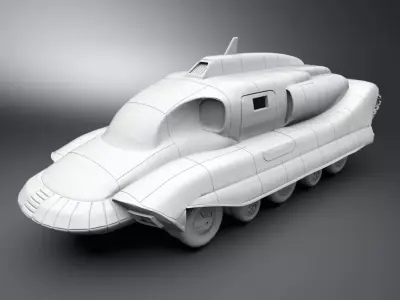 Spectrum Patrol Vehicle Scale model 3D print model