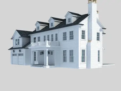 Country villa 3D model