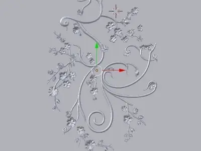 Classic decor ornament v-08 3D model 3D model