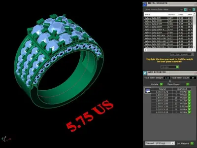 Luxury Men Rings Designs 4MR051 3D print model