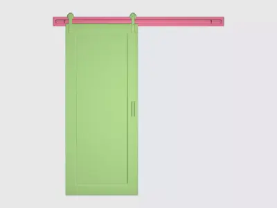 Sliding door 02 3D model