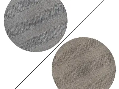 Round Rug Set 257 3D model
