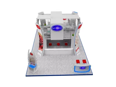 Booth Exhibition Stand a543b 3D model