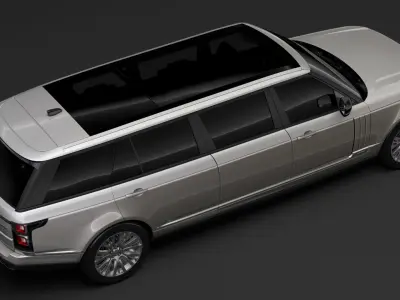 Range Rover SVAutobiography Limo L405 2019 3D model