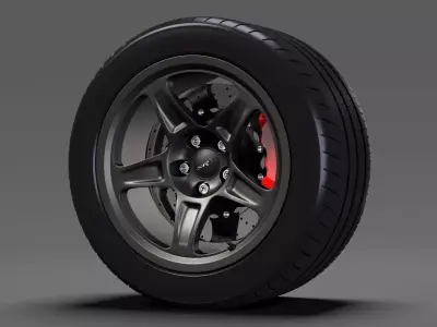 Dodge Challenger SRT Demon 2017 wheel 3D model