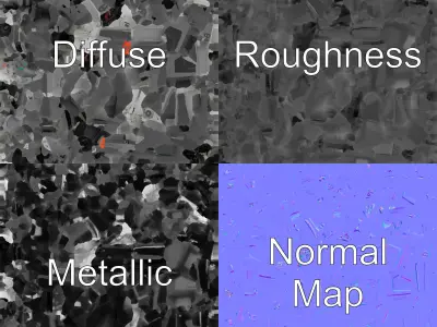 StealthHawk MH-9 Helicopter with Drones model pack Low-poly 3D model