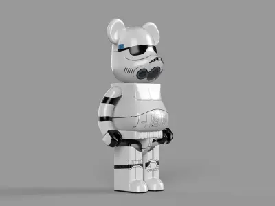 Bearbrick Star Wars Stormtrooper  3D model