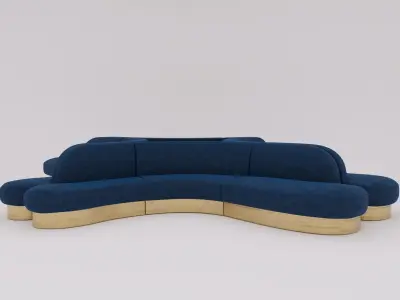 sofa lobby 3D model