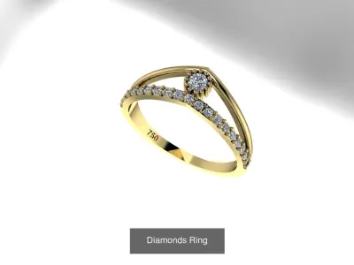 Diversified Rings 3D Model Pack