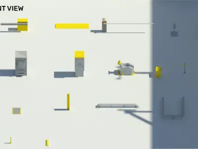 Parking -  Pack of revit families 3D model