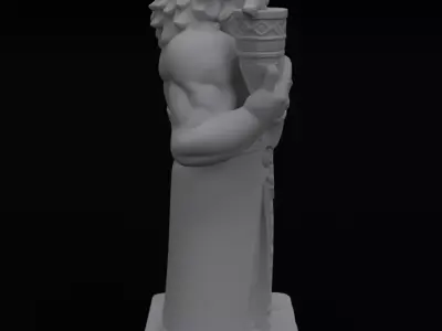 Radegast Slavic God Figurine 3D model for 3D Printing 3D print model