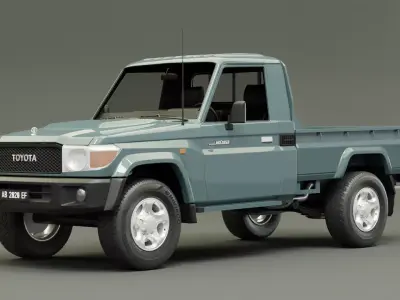 LAND CRUISER PICKUP - Gray Metallic 3D model