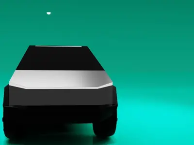 CYBER TRUCK Low-poly 3D model