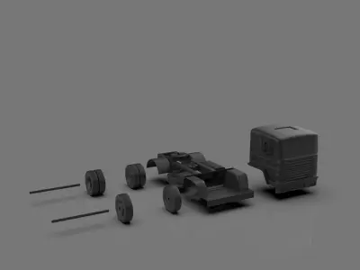 pegaso cod pegaso truck 4x4 and 6x6 3D print model 3D print model