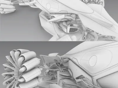 SpaceX INSECTA Low-poly 3D model