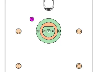 Plastic Mold TAIL LAMP  INNER SCREEN STOP 3D print model