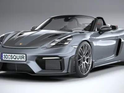 Porsche 718 Boxster Spyder RS 2024 3D model