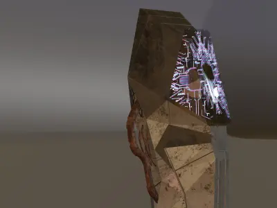 Sci-fi Human Cryotube Free 3D model