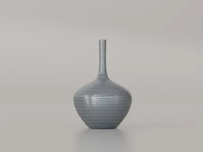 Earthenware jug 05 3D model