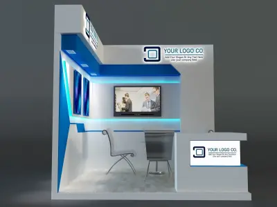 Booth Exhibition Stand a655c 3D model