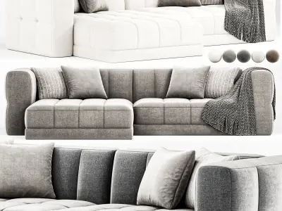 Tavi 2 Piece Laf Sectional Alcala Graphite  3D model