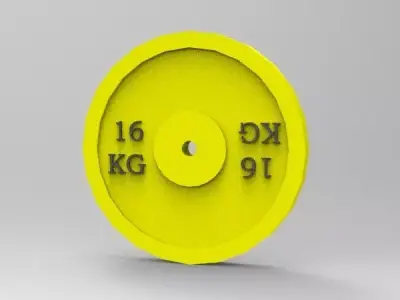 Bumper Plate 16 Kg 3D print model