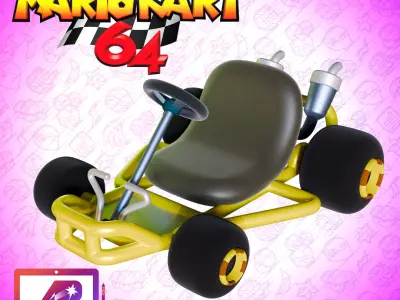 Mario Kart 64 Free 3D print model
