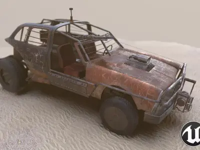 Vehicle 4x4 Low-poly 3D model
