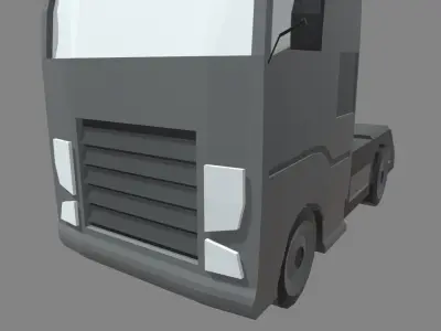 Low Poly Truck 03 Low-poly 3D model