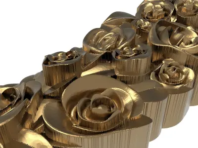 decorative pattern ready for 3D printing 3D model