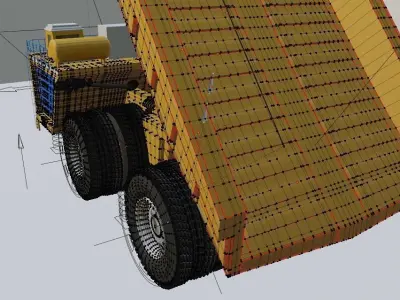 Kamaz dump truck 3D model