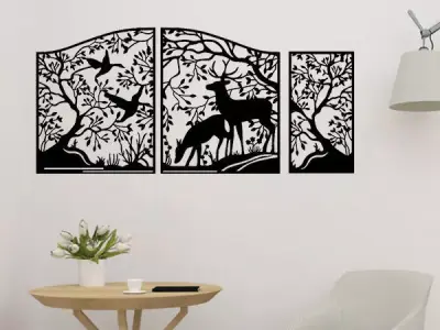 Design Pattern Panel Nature Wall Decor 3D print model