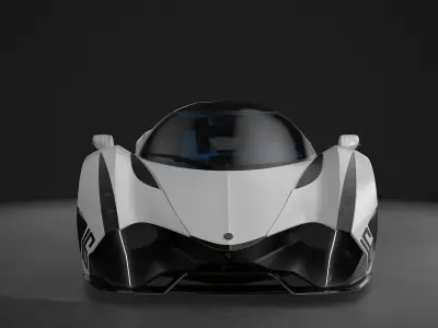 Devel Sixteen Super Car 3D model