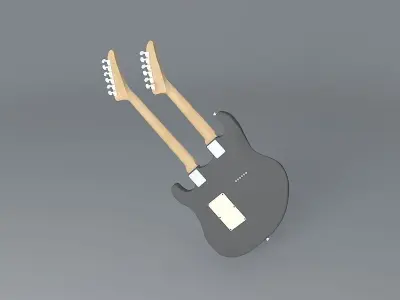 Robin double neck guitar Free 3D model