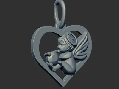 Angel Pendant 91320 3D print model