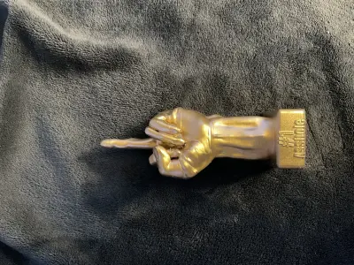 3D printable Middle Finger Trophy Number 1 A-Hole 3D print model