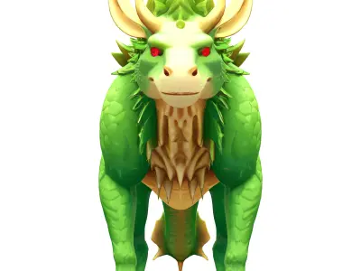 Verdant Dragon Guardian Free 3D print model
