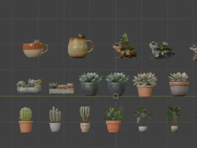 Indoor Greenhouse Garden Megapack 3D print model