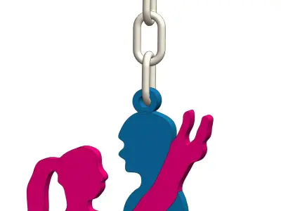 Solidworks New Adult Sex Positions Key Ring 3D print model