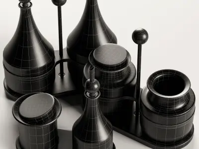 Ikea Krosamos Kitchen Container Set 3D model