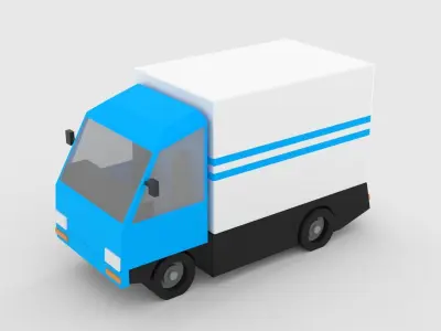 Truck A Low-poly 3D model