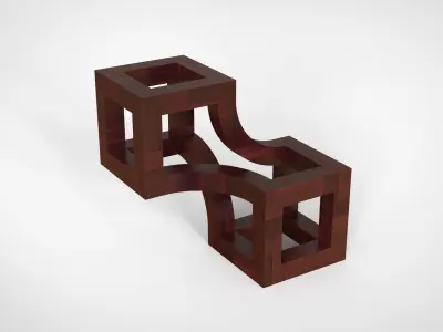 Wood Decoration Cube 3D print model