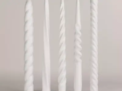 Twist Candle 3D print model