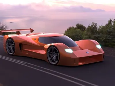 sport car  3D model shop