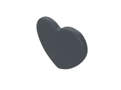 Twitter Heart Emoji v1 008 Low-poly 3D model