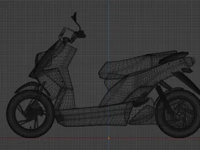 motorbike electric scooter 3D model