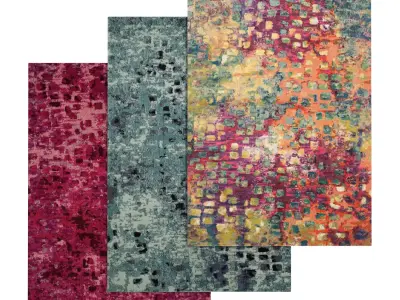 Rug Set 227 3D model