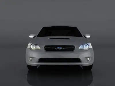 Subaru Legacy B4 Low-poly 3D model